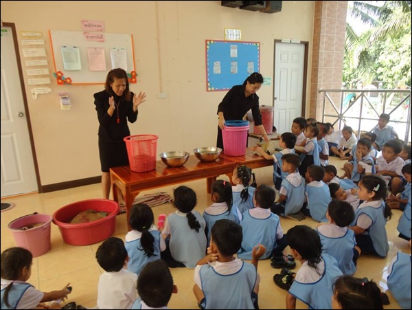 โครงการพัฒนาอัจฉริยภาพ ประจำปี 2560 ฐานการเรียนรู้ที่ 1 ถั่วงอกคอนโด วันที่ 23 สิงหาคม 2560 ณ ศูนย์พัฒนาเด็กเล็กเทศบาลตำบลพรุพี